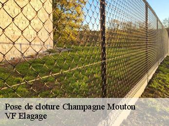 Pose de cloture  champagne-mouton-16350 VF Elagage